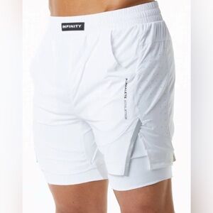 Alphalete Men's White Athletic Shorts